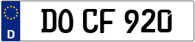 Trailer License Plate